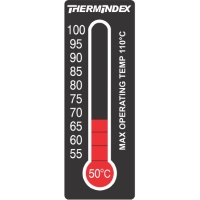 TIL-7-50C-100C обратимая этикетка, 11-уровневая индикация температуры 50-100°C (каждые пять градусов