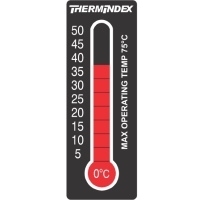 TIL-7-0C-50C обратимая этикетка, 11-уровневая индикация температуры 0-50°C (каждые 5 градусов), 18 х