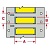 3PS-250-2-YL-2 термоусадочный маркер, 5000шт. в рулоне, 25.4ммх11.15мм