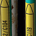 B-569 13 мм. Лента полиэстеровая желто-коричневая для принтера Globalmark. Длина 30 м.