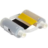 B30-R10000-KY-8 Риббон многоцветный. Черный-желтый. Длина плашки 200 мм. Размер 110 мм*60.90 м. (BBP